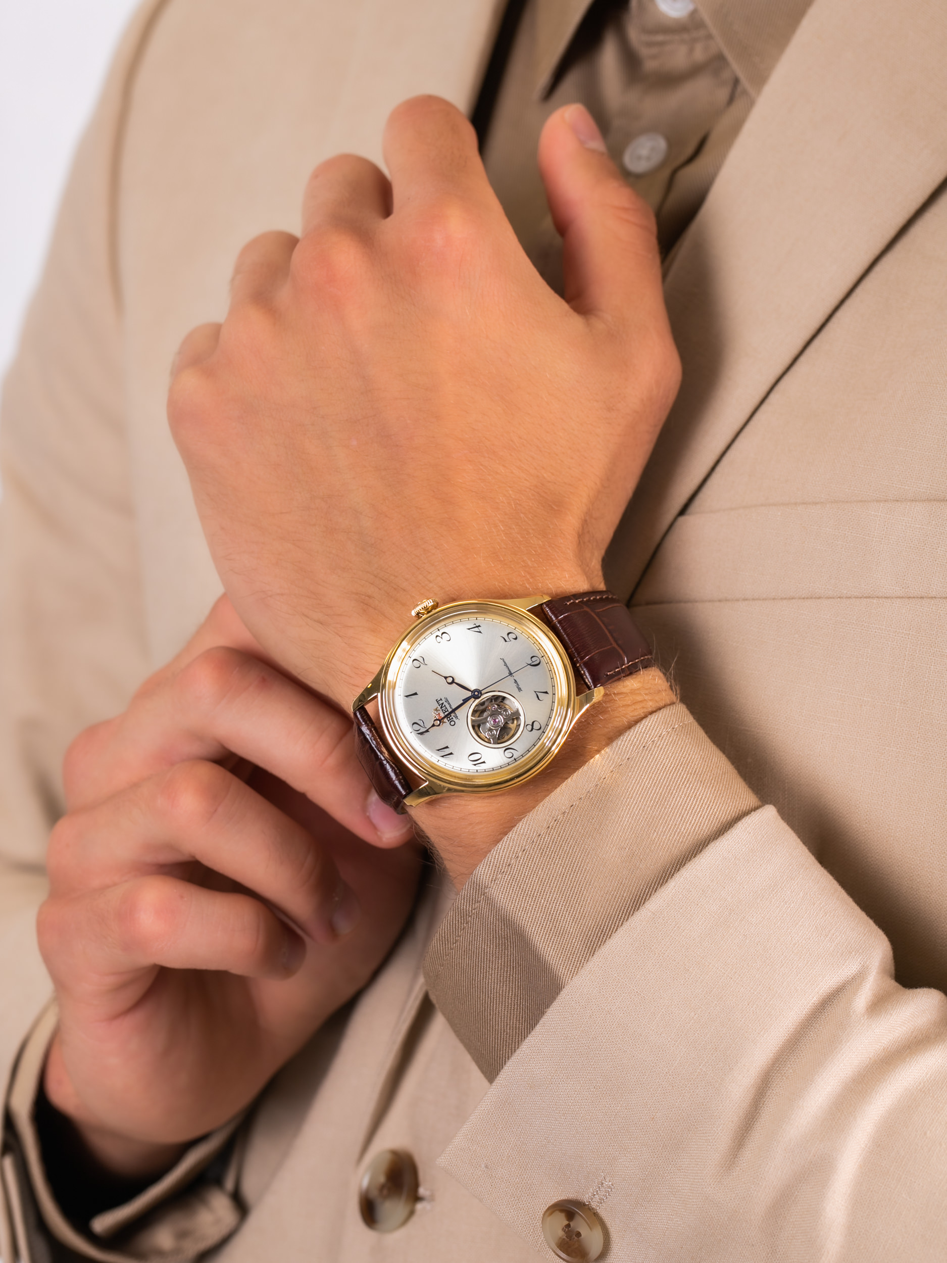 Orient RA-AG0013S10B męski zegarek Classic pasek - miniatura 3