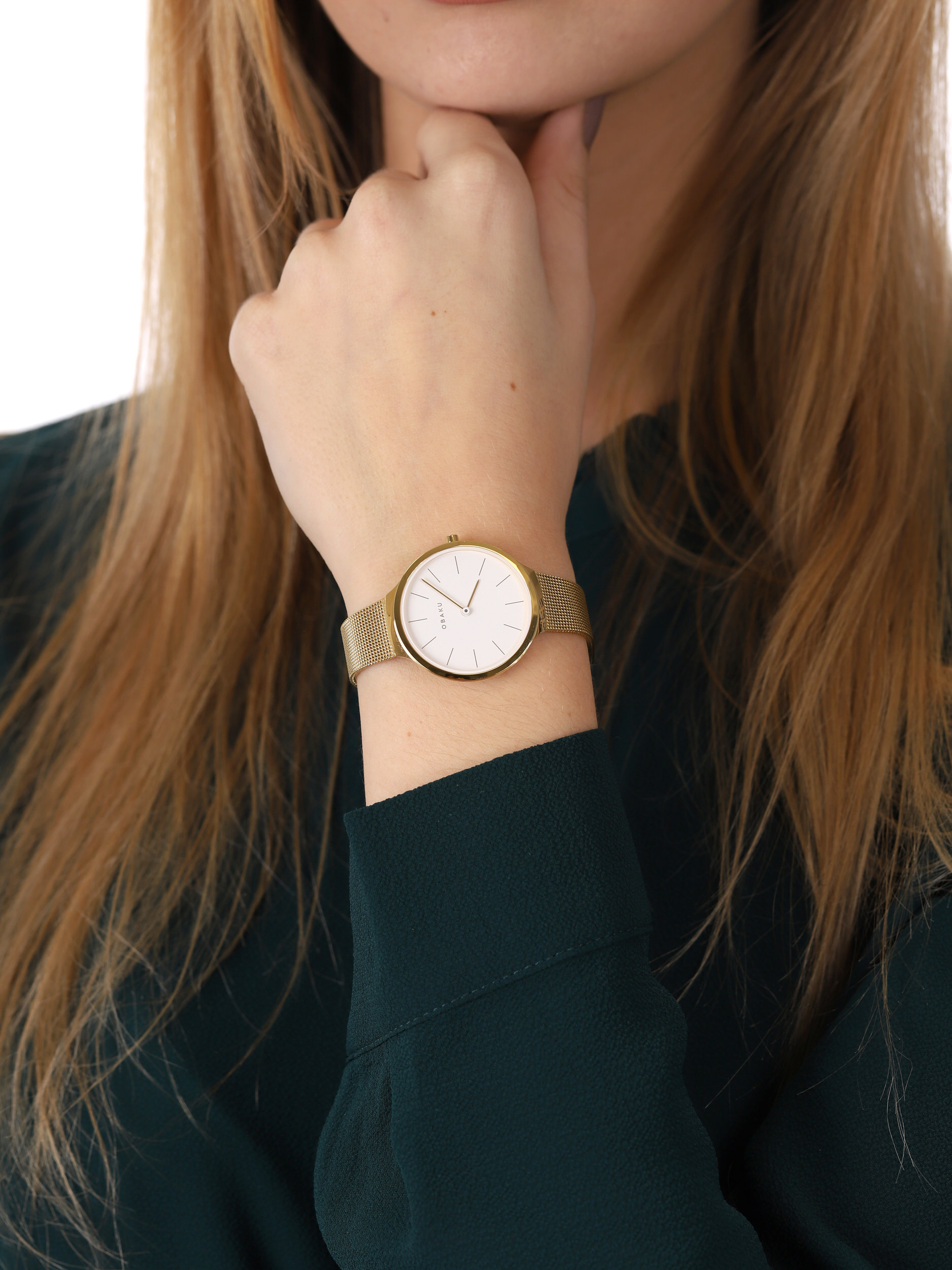 Obaku Denmark V240LXGWMG damski zegarek Slim bransoleta - miniatura 3