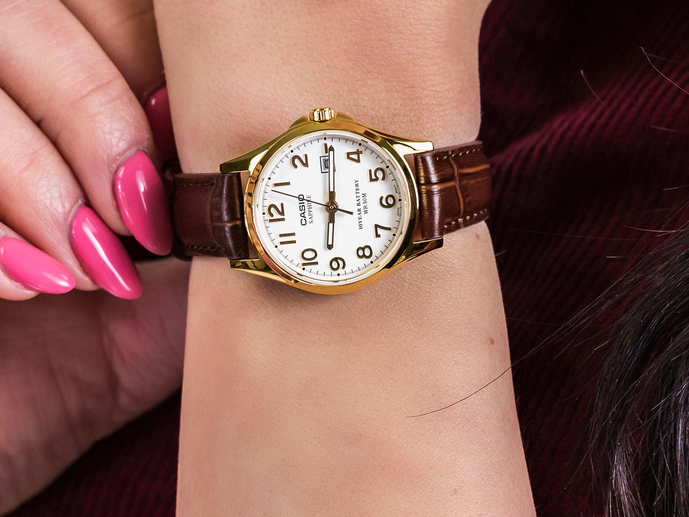zegarek Casio LTS-100GL-7AVEF złoty Klasyczne