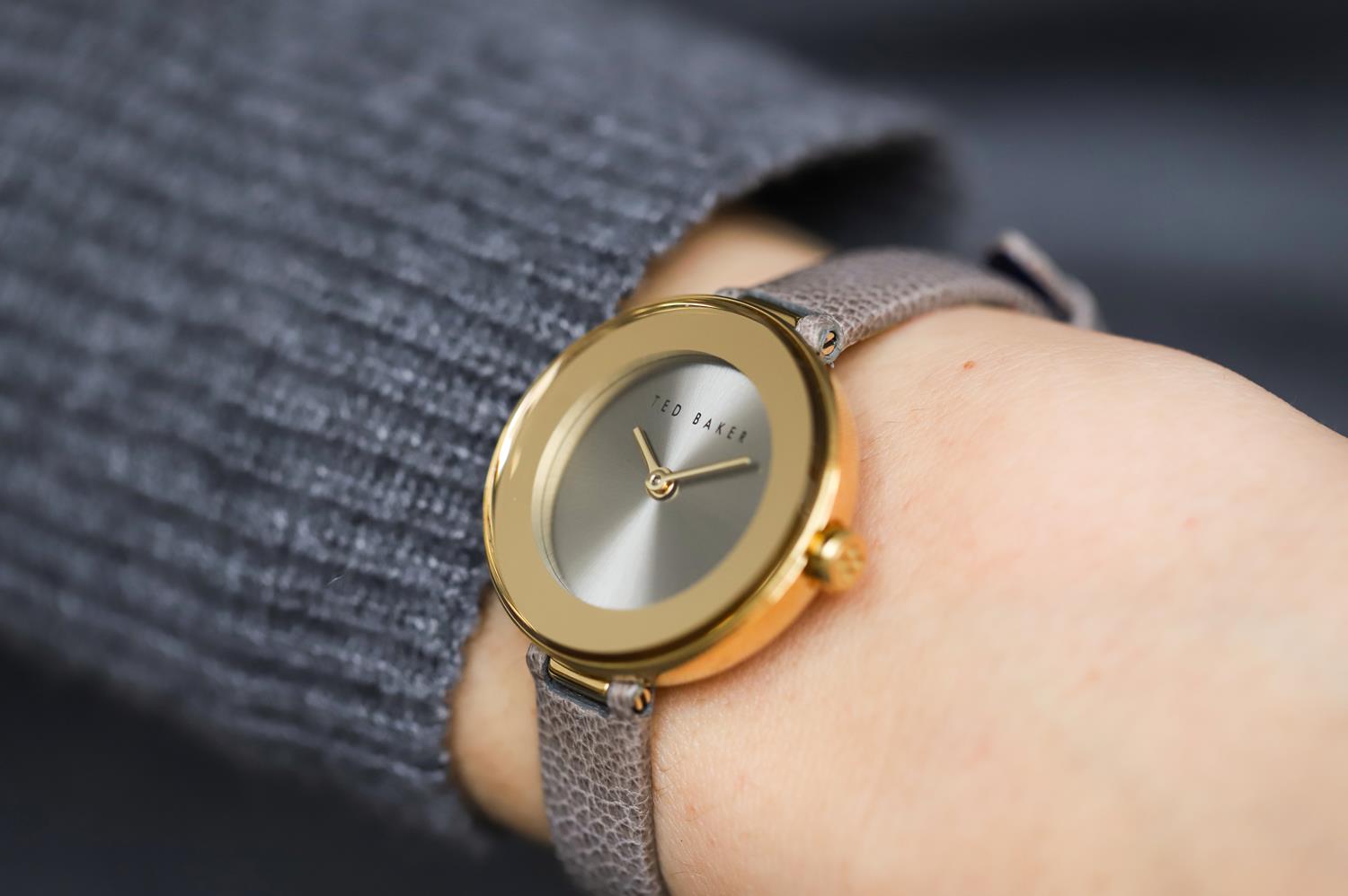 Ted Baker BKPLEF909 Lenara pasek klasyczny zegarek złoty - miniatura 9