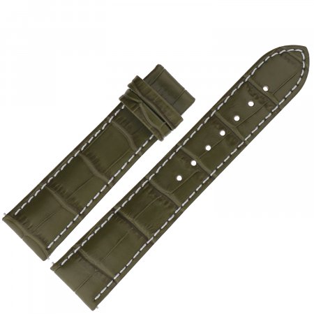 Pasek do zegarka Aviator Pasek Douglas Day Date 41 (V.3.35) 20/18 mm - Zielony z białym p. bez kl. 