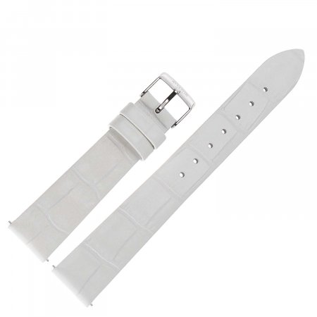 Pasek do zegarka Aviator Pasek Ladies Moonflight Skóra (V.1.33.0) 16 mm - Biały błyszcząca kl. 