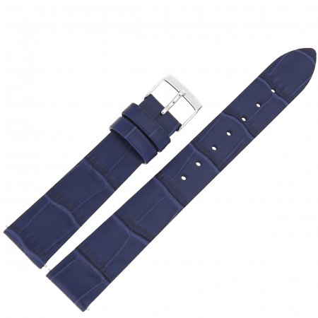 Pasek do zegarka Aviator Pasek Ladies Moonflight Skóra (V.1.33.0) 16 mm - Niebieski błyszcząca kl. 