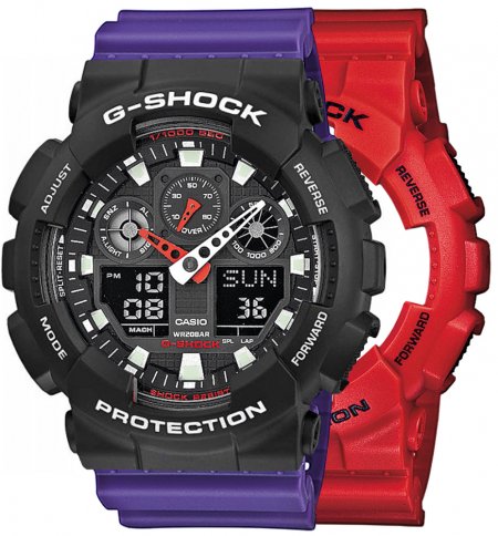 G-SHOCK SET GA-100B-4AER + BEZEL 10508136 + PASEK 10498156