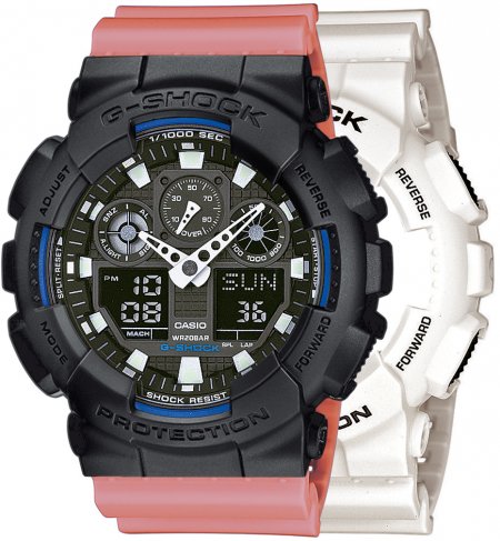 G-SHOCK SET GA-100B-7AER + BEZEL 10358741 + PASEK 10498150