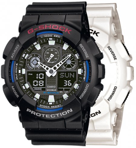 G-SHOCK SET GA-100B-7AER + BEZEL 10378531 + PASEK 10347688