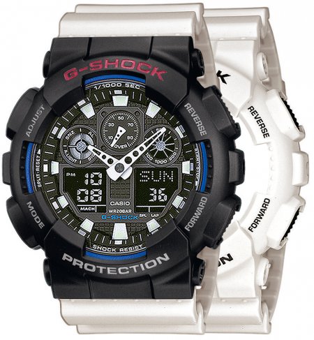 G-SHOCK SET GA-100B-7AER + BEZEL 10378531 + PASEK 10395227