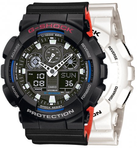 G-SHOCK SET GA-100B-7AER + BEZEL 10378531 + PASEK 10577142