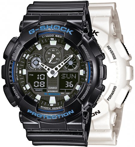 G-SHOCK SET GA-100B-7AER + BEZEL 10407691 + PASEK 10378391