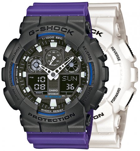 G-SHOCK SET GA-100B-7AER + BEZEL 10467795 + PASEK 10498156