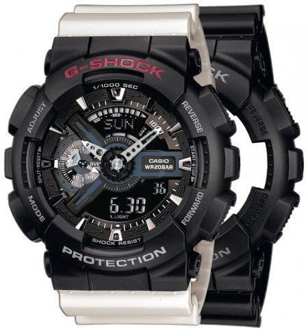 G-SHOCK SET GA-110-1BER + BEZEL 10378531 + PASEK 10395227