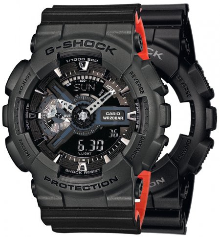G-SHOCK SET GA-110-1BER + BEZEL 10467795 + PASEK 10577142