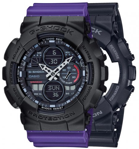 G-SHOCK SET GA-140-1A1ER + BEZEL 10358741 + PASEK 10498156