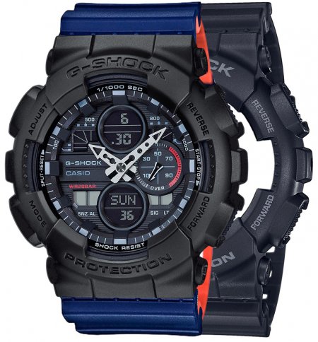 G-SHOCK SET GA-140-1A1ER + BEZEL 10358741 + PASEK 10527467