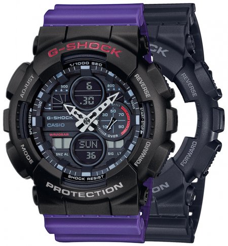 G-SHOCK SET GA-140-1A1ER + BEZEL 10378531 + PASEK 10498156