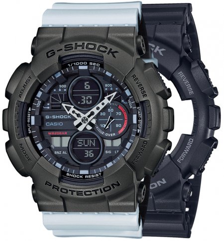 G-SHOCK SET GA-140-1A1ER + BEZEL 10467795 + PASEK 10527469