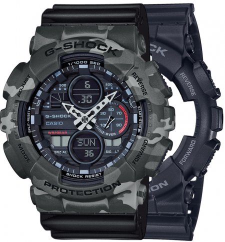 G-SHOCK SET GA-140-1A1ER + BEZEL 10507071 + PASEK 10347688