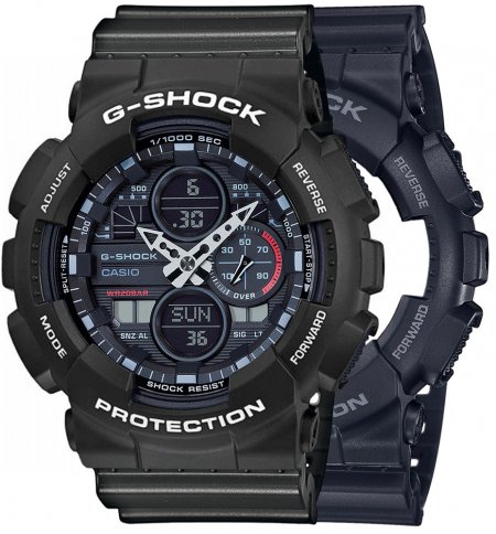 G-SHOCK SET GA-140-1A1ER + BEZEL 10508136 + PASEK 10467764