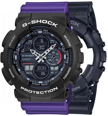 G-SHOCK SET GA-140-1A1ER + BEZEL 10508136 + PASEK 10498156