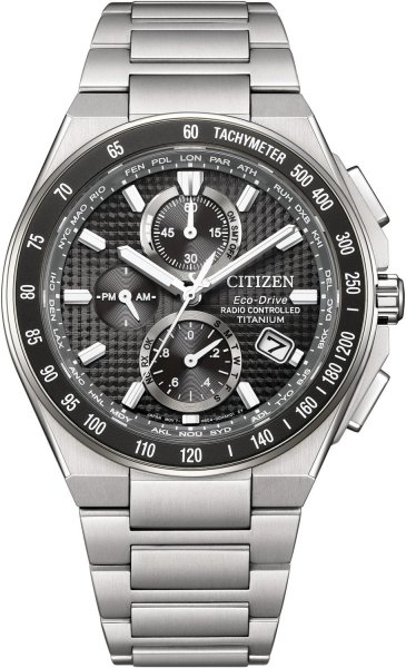 Citizen Eco-Drive Radio Controlled Super Titanium Chronograph AT8390-55E