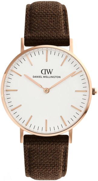 Zegarek Daniel Wellington DW00100945 Classic Brown Canvas Rose Gold 36mm