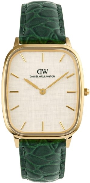 Zegarek Daniel Wellington DW00100954 Marlon Green Croc Belly Linen Gold 32mm