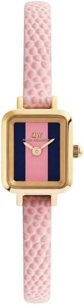 Zegarek Daniel Wellington DW00100956 Quadro Mini Pink Lizard Winchester Gold 15mm