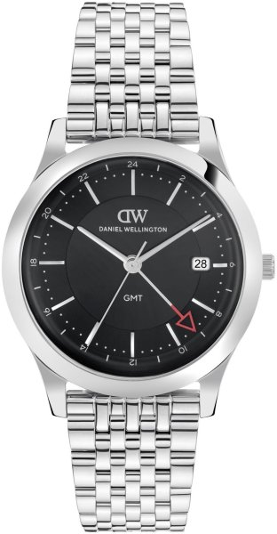 Zegarek Daniel Wellington DW00100978 Pathfinder GMT 7-Link Black Silver 39mm