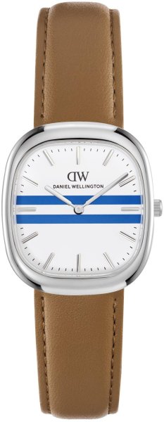 Zegarek Daniel Wellington DW00100989 Cort Tan Brown Leather White-Blue Silver 30mm