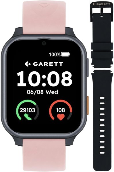 Garett Smartwatch Garett Vita 4G na Pasku Garett Pay zestaw z Paskiem 5904238487358-PAY-PINK