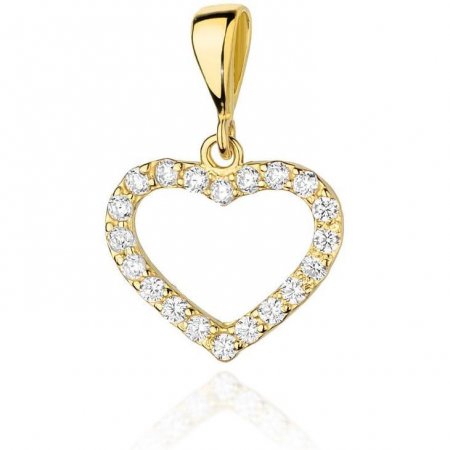 Harf Złota zawieszka serce z brylantami 0,29 ct B0038-ZA-AUZ-DIW-02-00