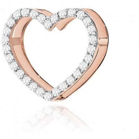 Harf Zawieszka z różowego złota z diamentami, próba 585 B0054-ZA-AUR-DIW-02-00