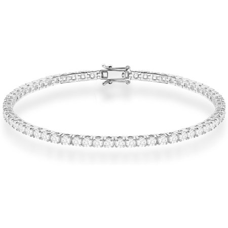 Harf Bransoletka z diamentami, białe złoto, próba 585 B0078-BR-AUB-DIW-08-00
