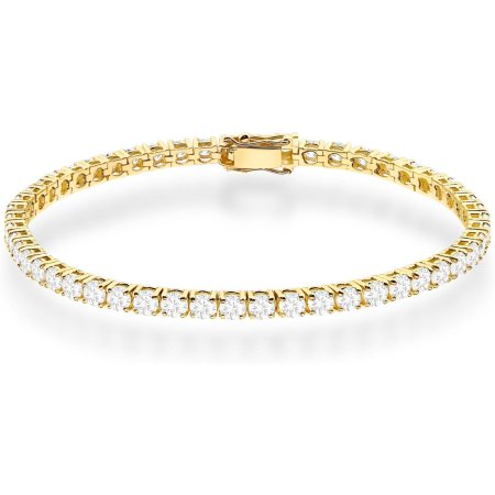 Harf Złota bransoletka z diamentami, próba 585 B0078-BR-AUZ-DIW-18-00