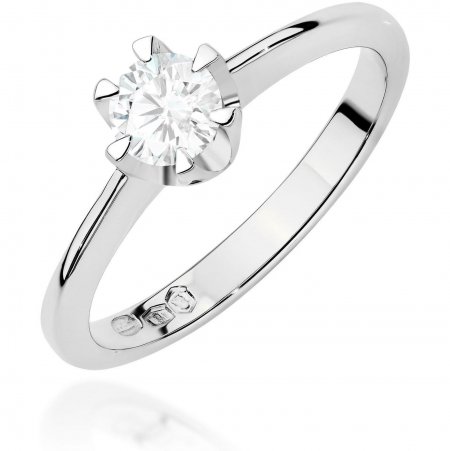 Harf Pierścionek z białego złota z diamentem 0,70 ct, próba 375 B0440-PI-00-DIW-22-OK