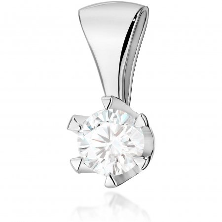 Harf Zawieszka z białego złota próby 585 z diamentem 0,70 ct B0440-ZA-AUB-DIW-14-OK