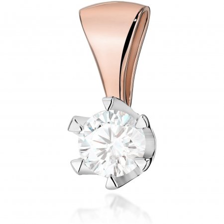 Harf Zawieszka z różowego złota z diamentem 0,70 ct, próba 585 B0440-ZA-AUR-DIW-14-OK