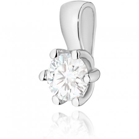 Harf Zawieszka z białego złota próby 585 z diamentem 0,30 ct B0444-ZA-AUB-DIW-06-OK