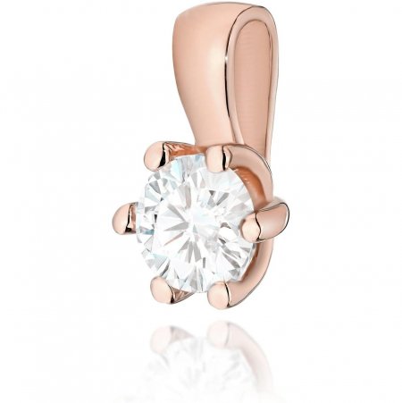 Harf Zawieszka z różowego złota z diamentem 0,30 ct, próba 585 B0444-ZA-AUR-DIW-06-OK