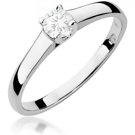 Harf Pierścionek z białego złota z diamentem 0,20 ct, próba 375 B0478-PI-00-DIW-02-OK