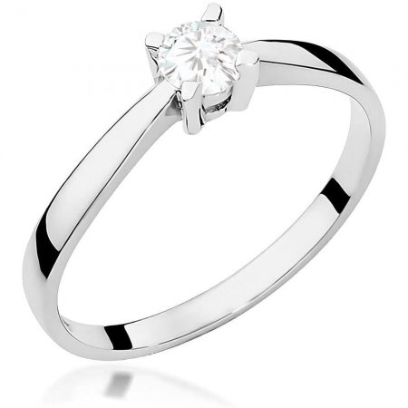 Harf Pierścionek z białego złota z diamentem 0,20 ct, próba 375 B0484-PI-00-DIW-04-OK