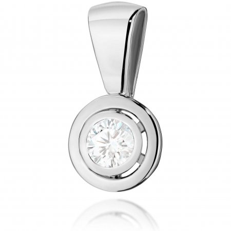 Harf Zawieszka z białego złota z diamentem laboratoryjnym 0,20 ct, próba 585 B0588-ZA-AUB-LDW-04-OK