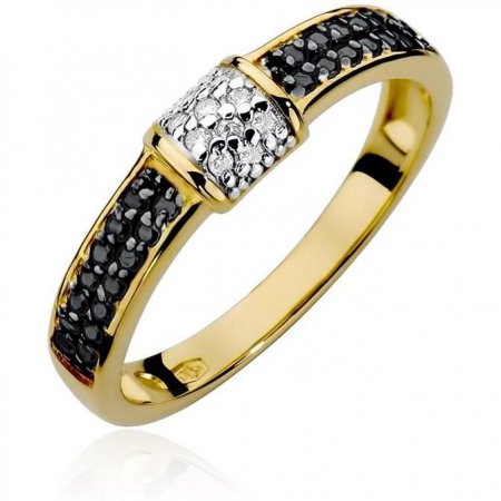Harf Złoty pierścionek z diamentami, próba 585 B0594-PI-AUZ-XXX-04-00