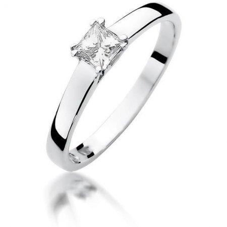 Harf Pierścionek z białego złota z diamentem 0,30 ct, próba 375 B0694-PI-00-DIW-02-00