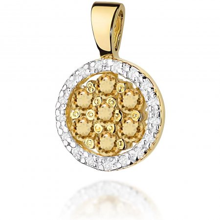 Harf Złota zawieszka z brązowymi diamentami, próba 585 B0880-ZA-AUZ-XXX-02-00