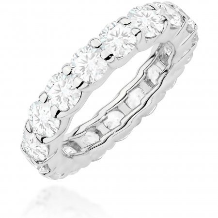 Harf Pierścionek eternity z białego złota z diamentami, próba 375 B1032-PI-00-DIW-02-00
