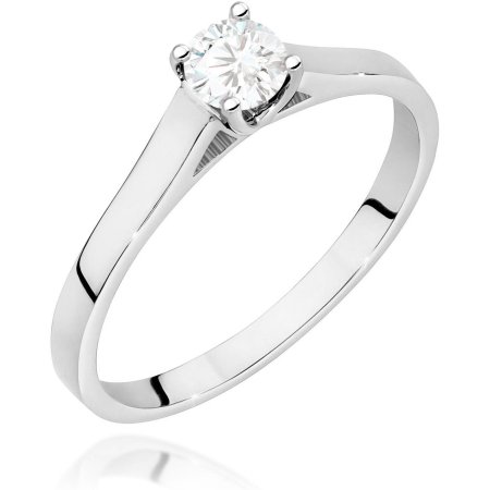 Harf Pierścionek z białego złota próby 375 z diamentem 0,40 ct B1052-PI-00-DIW-02-OK