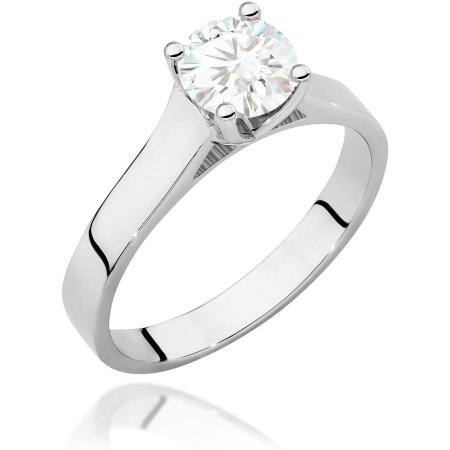 Harf Pierścionek z białego złota z diamentem 0,70 ct, próba 375 B1052-PI-00-DIW-06-OK