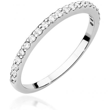 Harf Pierścionek z białego złota z diamentami, próba 375 B1062-PI-00-DIW-02-00