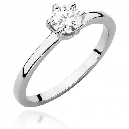 Harf Pierścionek z białego złota z diamentem 0,50 ct, próba 375 B1070-PI-00-DIW-06-OK